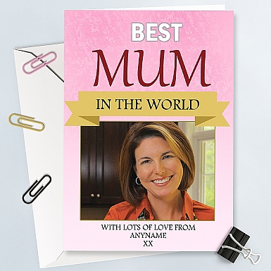 Best Mum-Personalised Photo Card